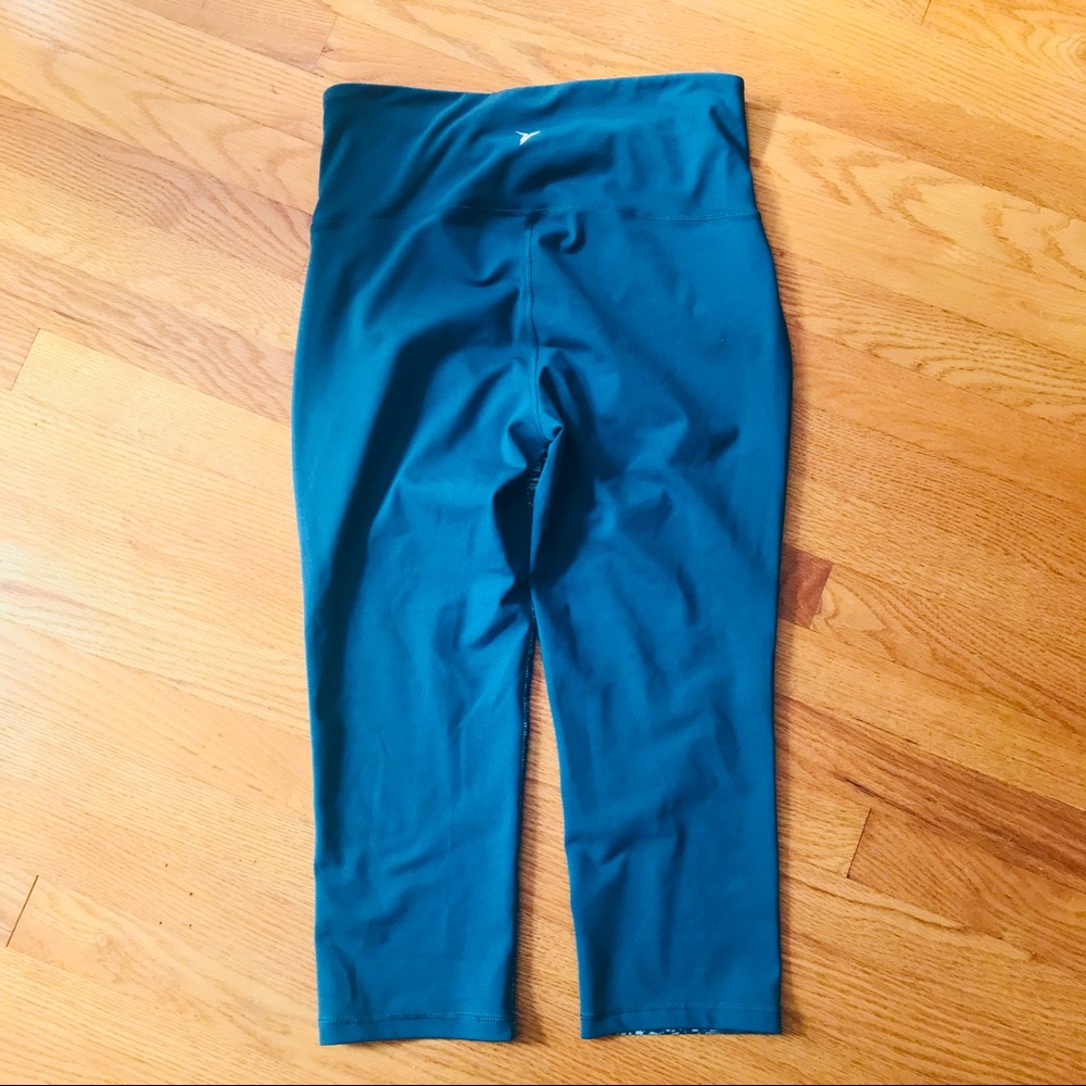 patterned teal workout pants - Picture 3 of 3
